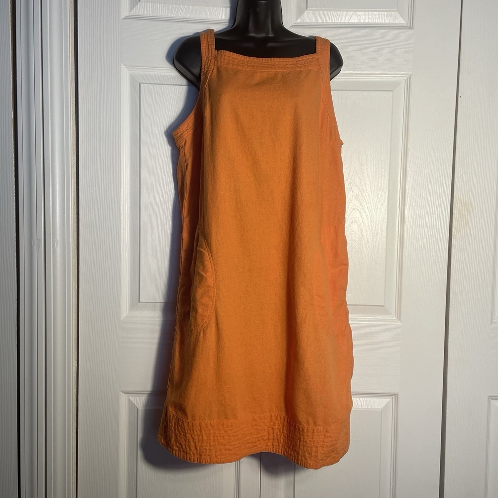For Cynthia Orange Sleeveless Long Dress